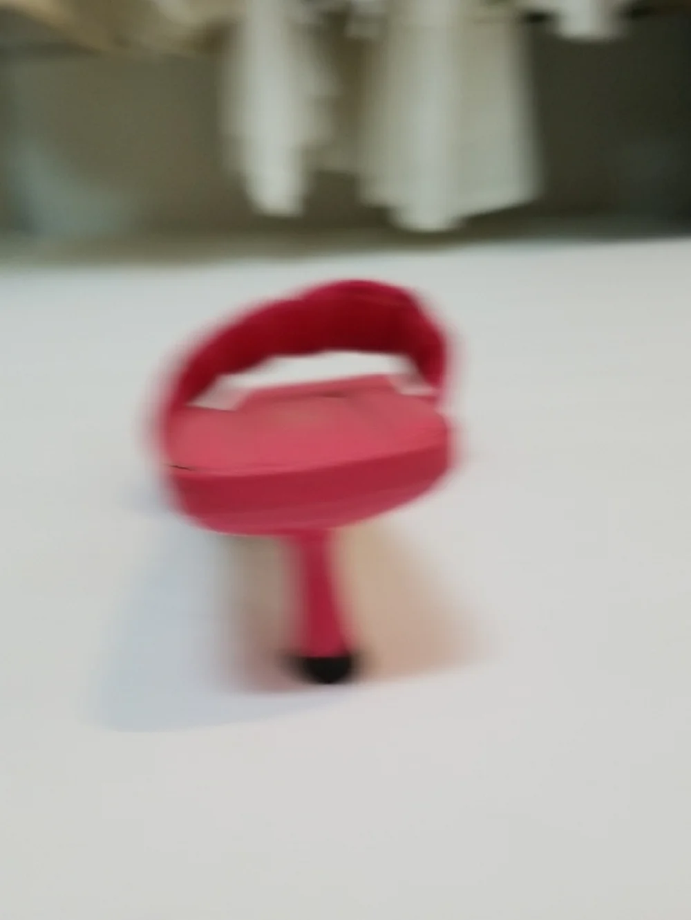Zara Quilted Slide Sandals in Hot Pink - Picture 6 of 7